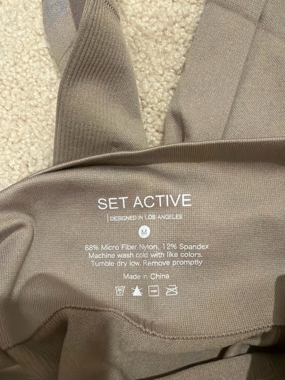 SET Active Taupe Seamless Sports Bra